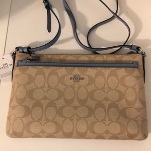 Coach sig crossbody light khaki/pool